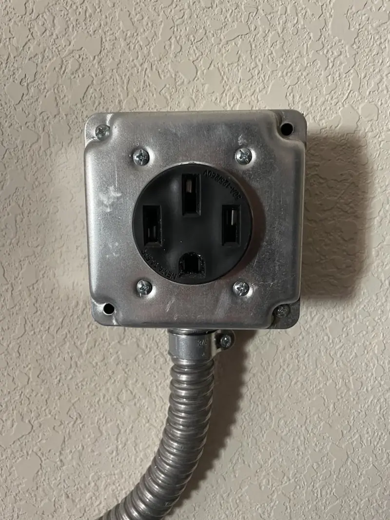 NEMA 14-50 outlet installed for Smart Home Electrical in Marco Island